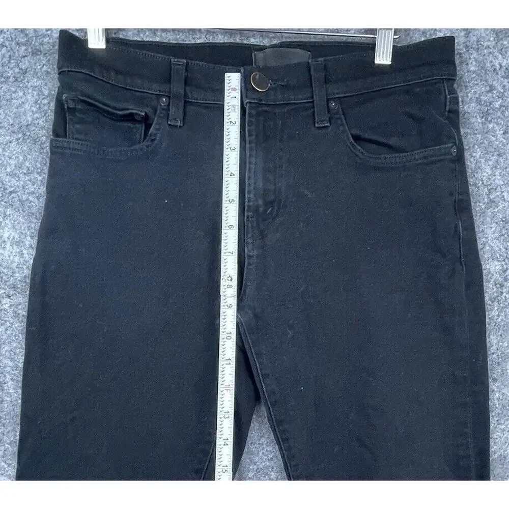 J Brand Jeans Womens 31 Black Tyler‎ Clancy Straight Cropped Capri